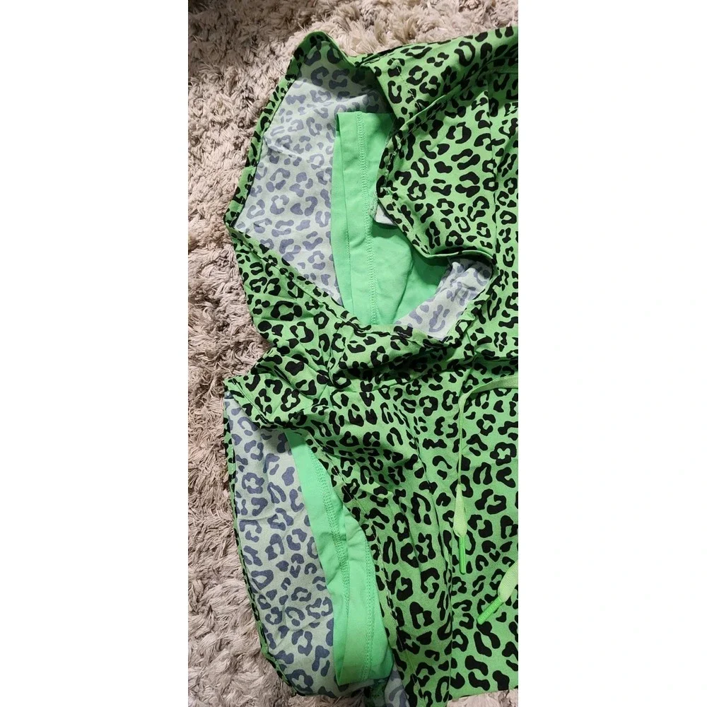 BuffBunny Women's Flo V2 Shorts Leopard Print Pull On Drawstring Pockets Size Sm - Picture 8 of 8
